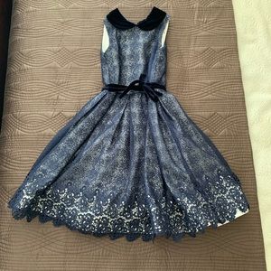 Gorgeous deep purple girls lace dress!